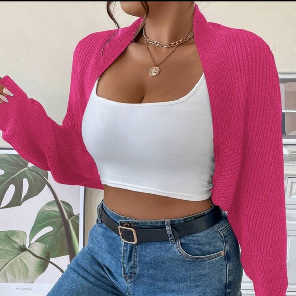 Cropped Shrug Sweater - Picture 3 of 5